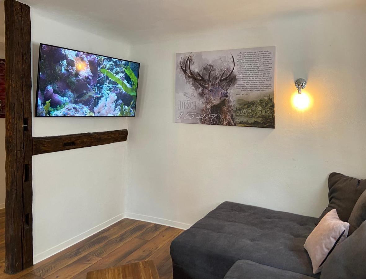 Appartement Schlossberg, Gasthaus Hirsch Hirschhorn Esterno foto