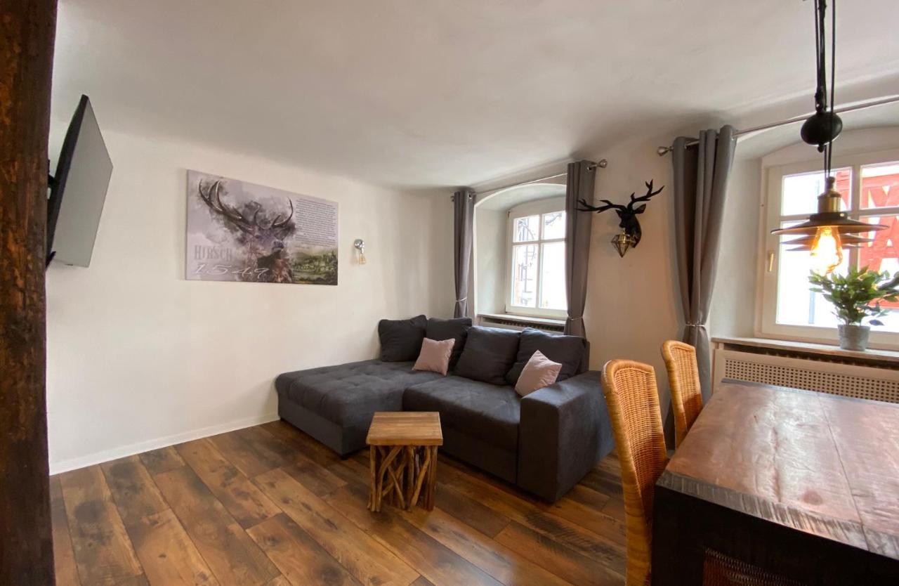 Appartement Schlossberg, Gasthaus Hirsch Hirschhorn Esterno foto