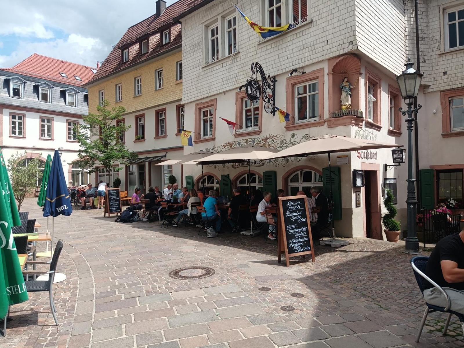 Appartement Schlossberg, Gasthaus Hirsch Hirschhorn Esterno foto